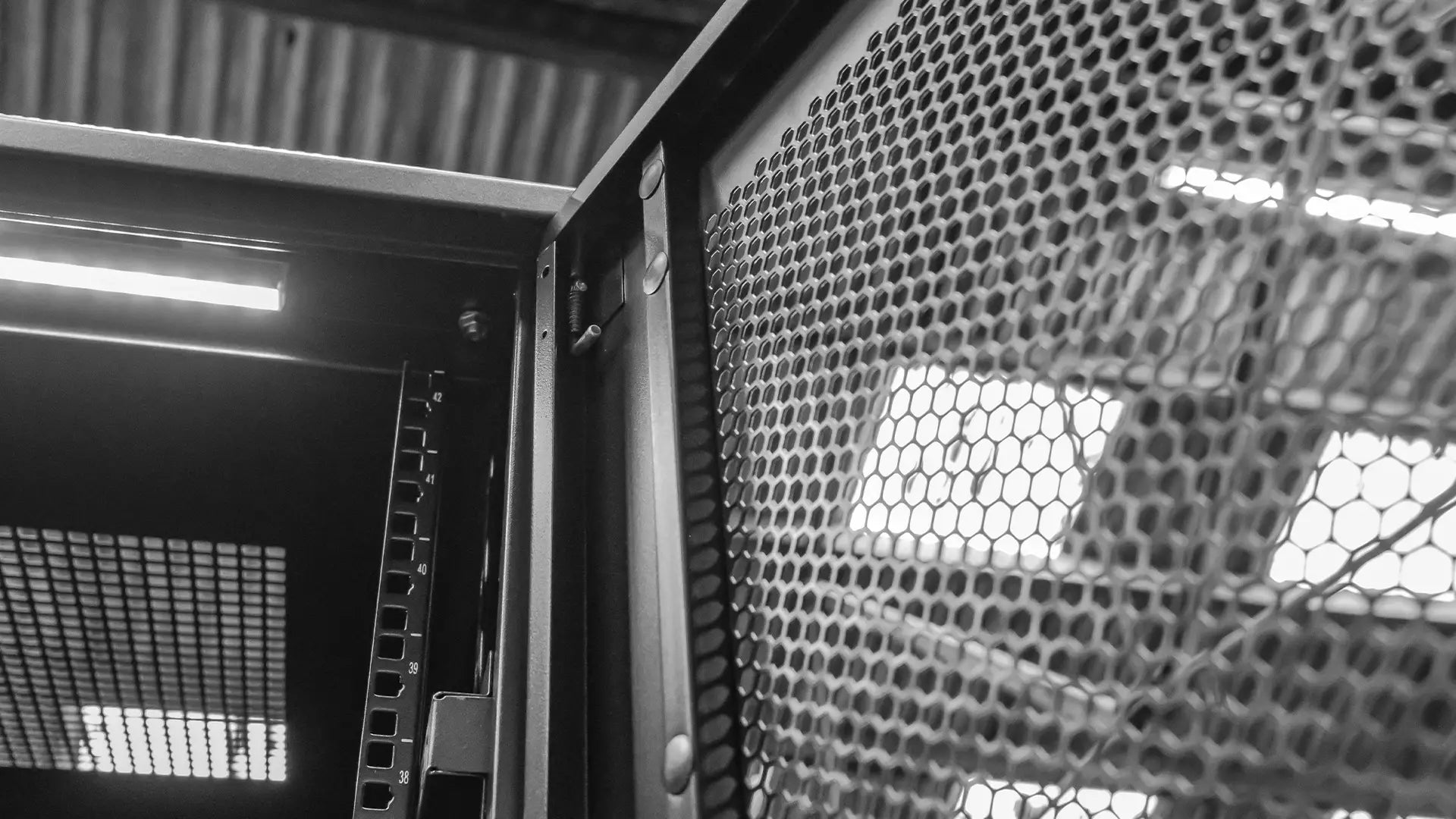 Outdoor network enclosure designed to protect servers and network devices in harsh environments.