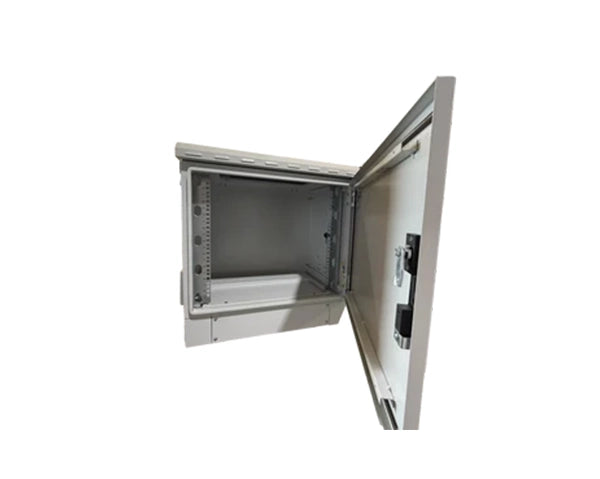 STURDX Essential Series™ 9U IP66 Weatherproof Galvanized Steel Outdoor Network Cabinet | 24" × 18" (600 × 450 mm) | 19-Inch Rack Enclosure