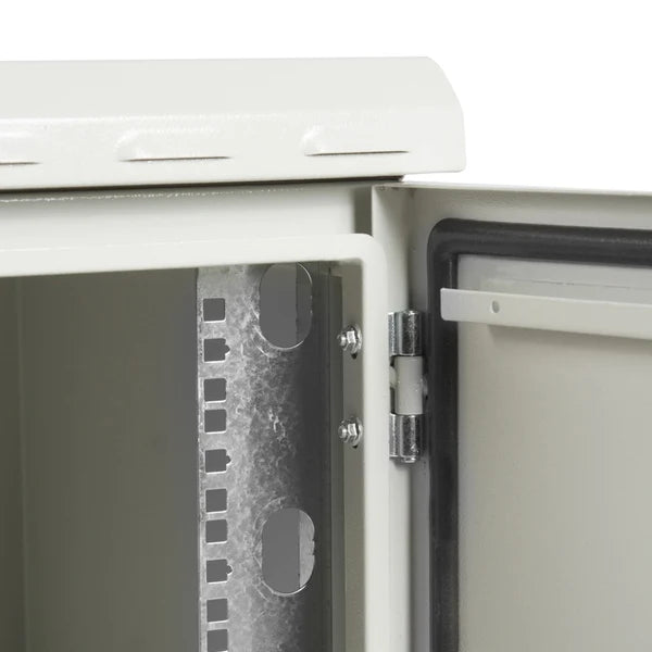 STURDX Climate Series™ 16U IP66 Weatherproof Galvanized Steel Outdoor Network Cabinet with Air Conditioner | 24" × 40" (600 × 1000 mm) | 19-Inch Rack Enclosure