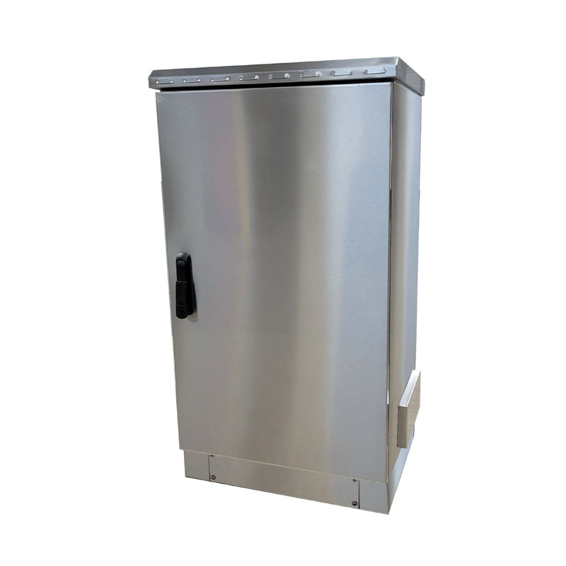 12U450 Outdoor Network Cabinet Enclosure – IP66 Rated Weatherproof for Telecom, Fiber, and Server Equipment | 600mm x 450mm / 24" x 18" Floor, Pole and Wall Mount STV-HC-12U450