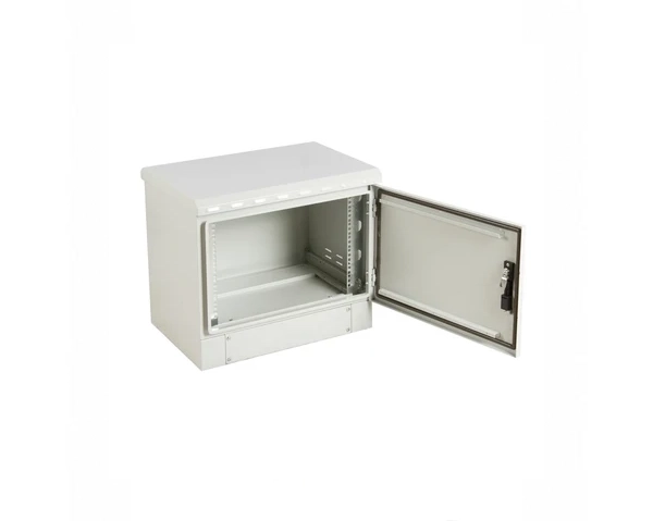 STURDX Essential Series™ 7U IP66 Weatherproof Galvanized Steel Outdoor Network Cabinet | 24" × 18" (600 × 450 mm) | 19-Inch Rack Enclosure