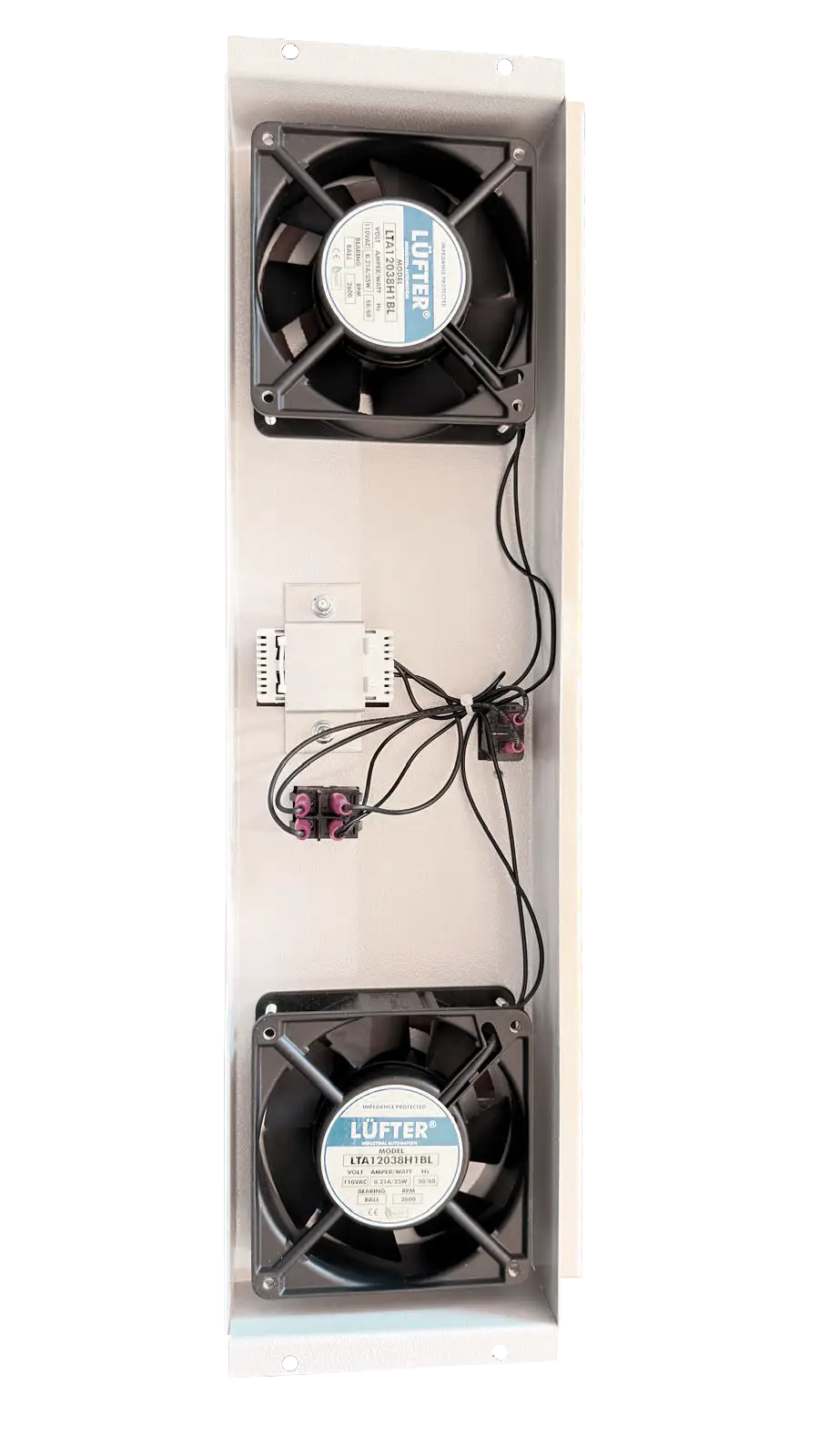 Discover the quiet airflow feature of the outdoor network enclosure with 2 fan modules.