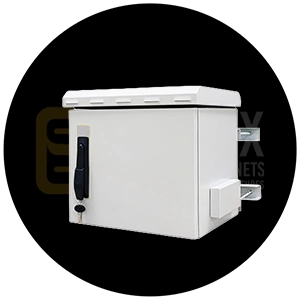 5U outdoor network cabinet size option for the smallest field nodes