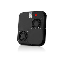Módulo de 2 ventiladores para gabinetes en rack de servidores independientes | Refrigeración y ventilación con gestión silenciosa del flujo de aire | Termostato analógico e interruptor de encendido/apagado