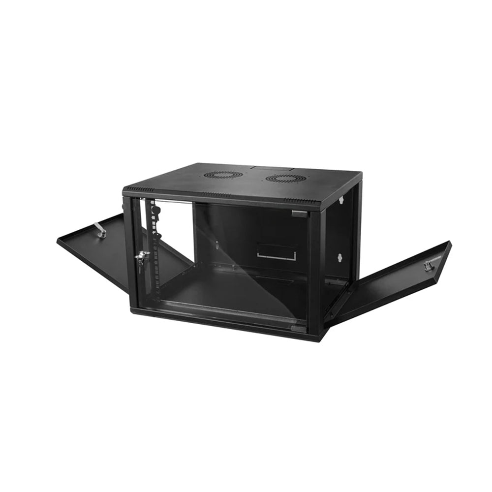 7U Wall Mount Server Rack Cabinet 600 | Rack Mount Data Network Enclosure | 19-inch IT Network Cabinet with 4mm Tempered Glass Panel | 24-inch (600mm) Depth (STV-E-7U60)