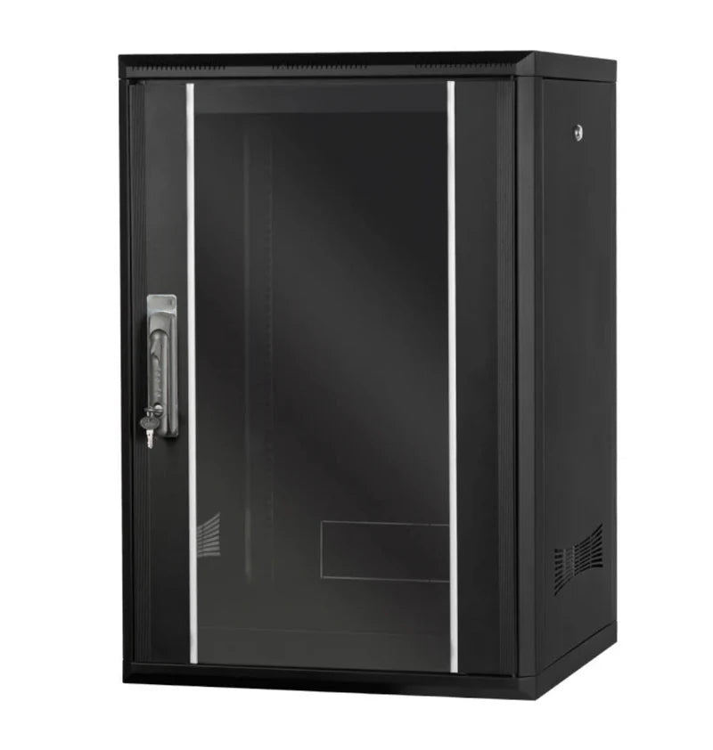 12U Quality Network Enclosure with 4mm Tempered Front Glass (600mm)