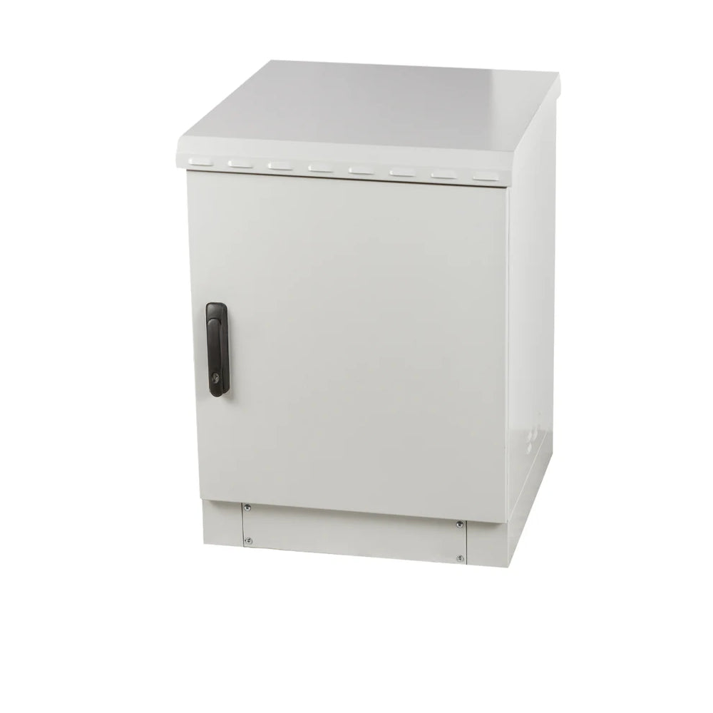 16U Outdoor Network Cabinet Enclosure – IP66 Rated Weatherproof for Telecom, Fiber, and Server Equipment | 600mm x 600mm / 24" x 24" Floor, Pole and Wall Mount STV-HC-16U600