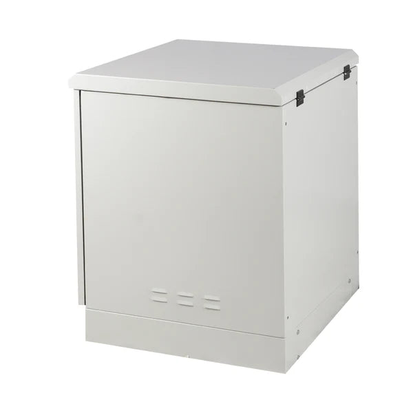 STURDX Climate Series™ 12U IP66 Weatherproof Galvanized Steel Outdoor Network Cabinet with Air Conditioner | 24" × 24" (600 × 600 mm) | 19-Inch Rack Enclosure