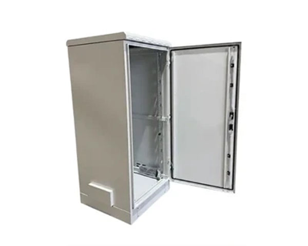 STURDX Essential Series™ 32U IP66 Weatherproof Galvanized Steel Outdoor Network Cabinet | 24" × 24" (600 × 600 mm) | 19-Inch Rack Enclosure