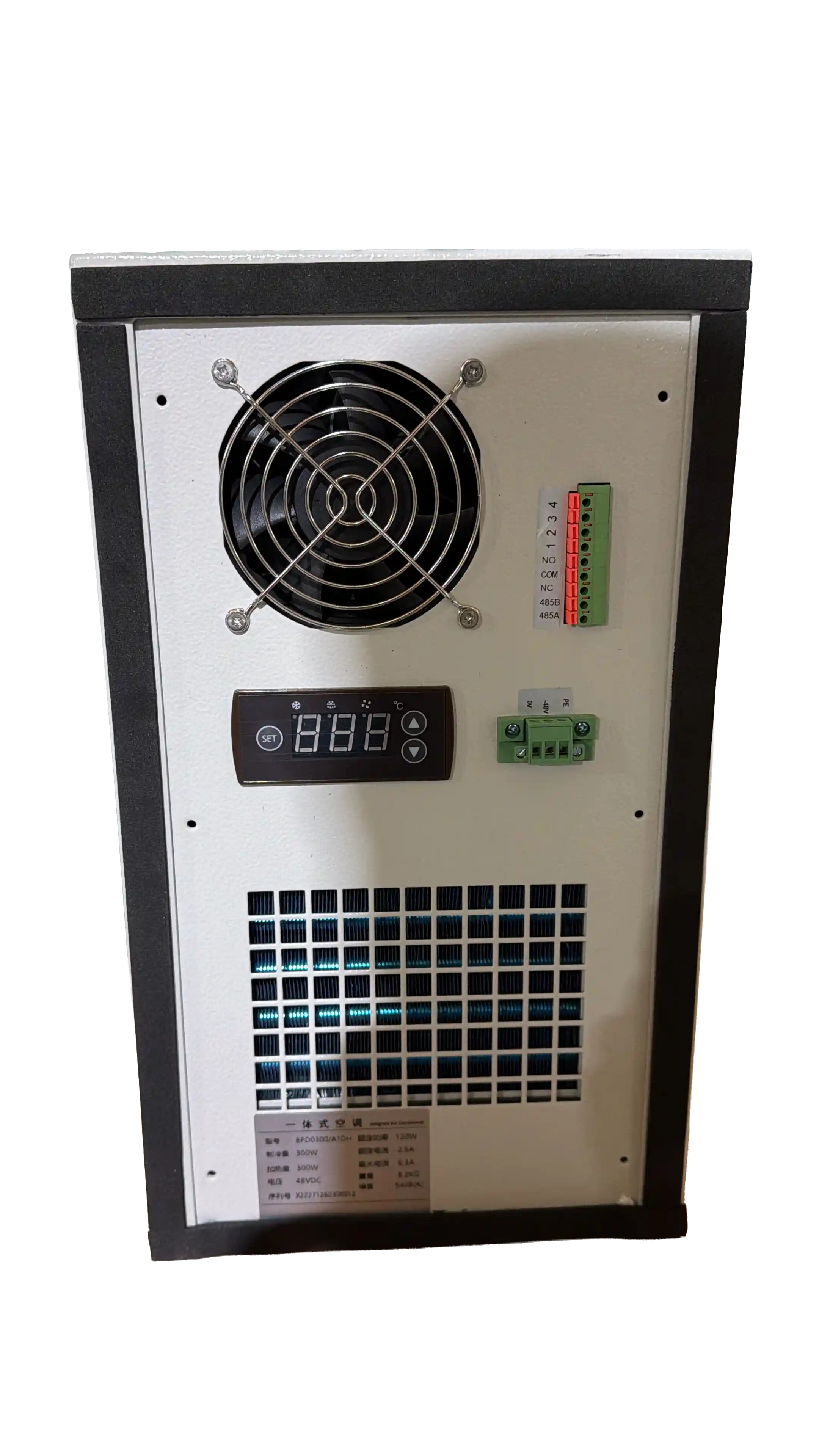 300W (~1025 BTU) 48V DC Enclosure Air Conditioner - IP55 MCA Series Industrial Air Conditioning Unit, Cooler, Heater and Dehumidifier for Network Cabinet Enclosures STV-BPD300-DCHD