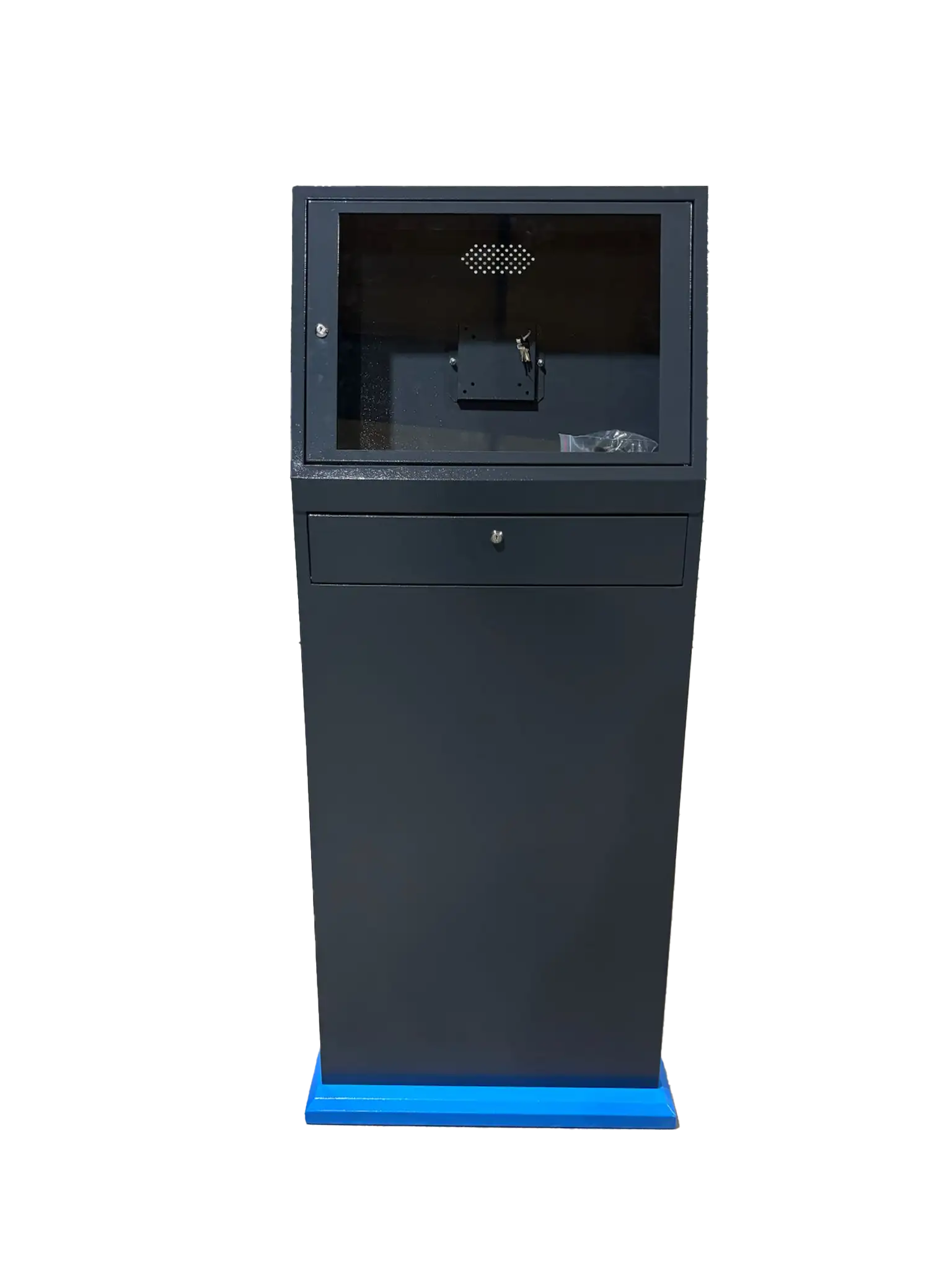 Mobile Industrial Computer Cabinet V1 | Mobile Workstation Cart Holds LCD Monitor & PC, keyboard, mouse| (STV-VATPC21018V1)