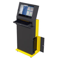 Yellow Computer Stand Mobile Computer Cabinet V1 | Yellow Workstation