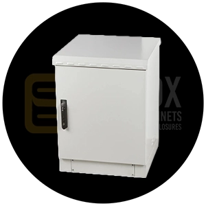 9U outdoor network cabinet size option for light network equipment