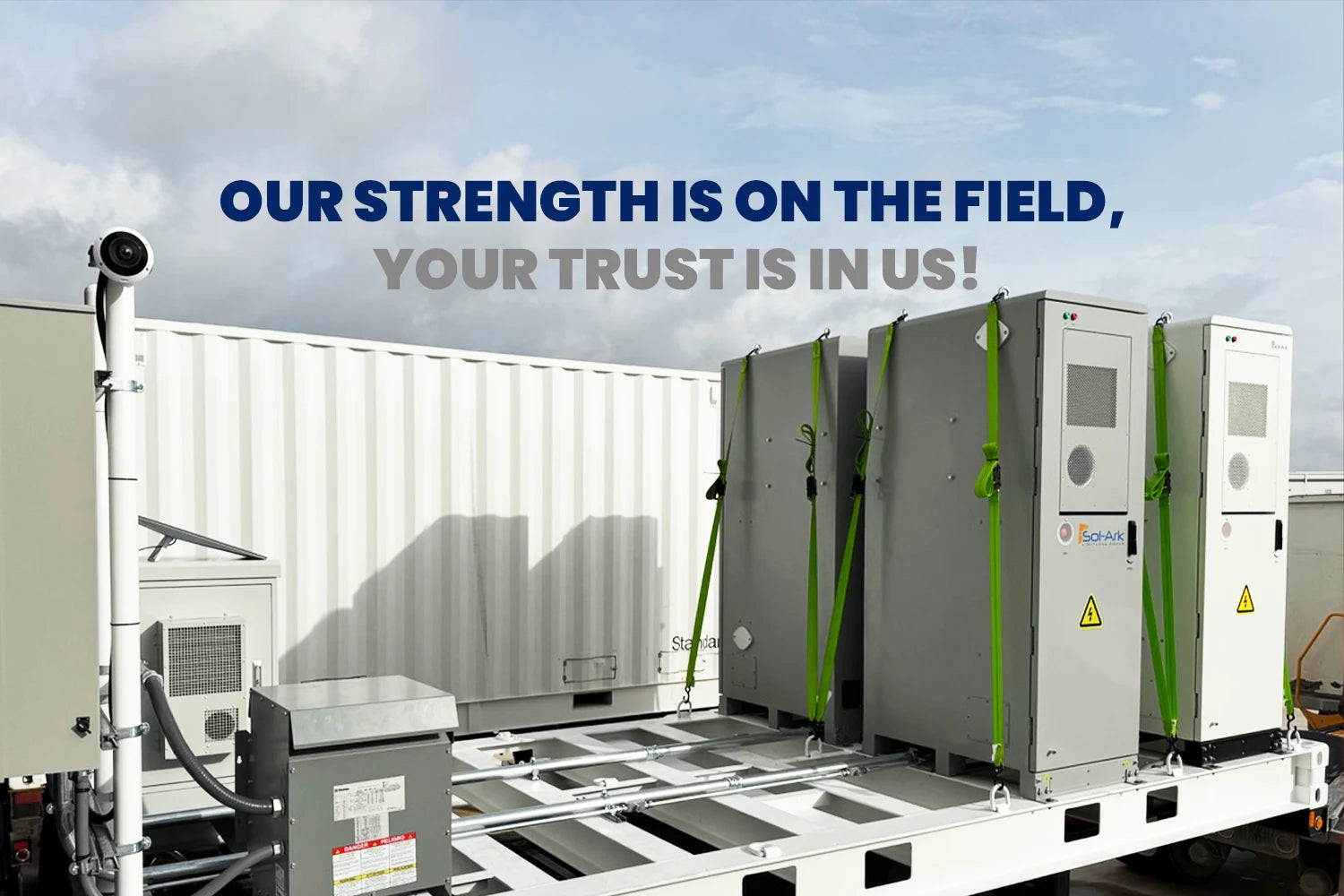 Our strength is on the field and your trust is in us, STURDX brand banner