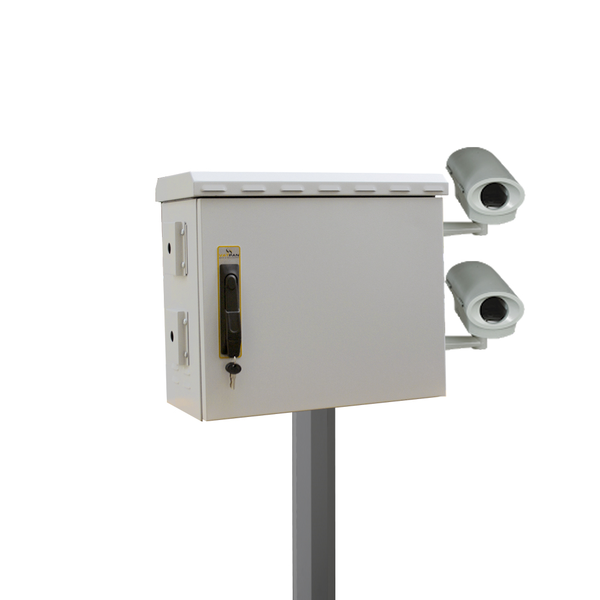 7U250 Weatherproof Cabinet for Security Camera Systems