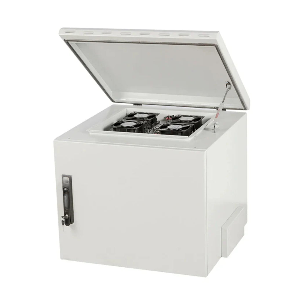 7U Outdoor Network Cabinet Enclosure – IP66 Rated Weatherproof for Telecom, Fiber, and Server Equipment | 600mm x 600mm / 24" x 24" Floor, Pole and Wall Mount STV-HC-7U600