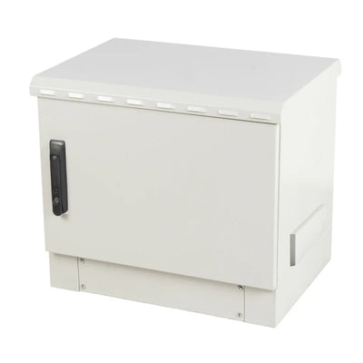 Gabinete de red para exteriores de pie 7U - Gabinete de red de pared simple, resistente a la intemperie y con clasificación IP55 | Resistente al polvo y al agua, listo para ventilador | 600 mm de ancho x 450 mm de profundidad (24"x 18")