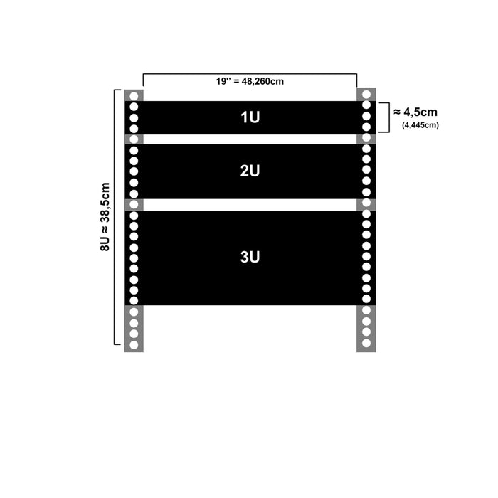 3U Rack Mount Steel Blank Panel | IT Rack Filler