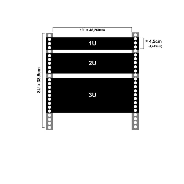 3U Rack Mount Steel Blank Panel | IT Rack Filler