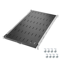 Estante deslizante para rack de servidores 1U - Estante de montaje en rack ventilado para redes de 19 pulgadas, racks de centros de datos y gabinetes de salas de servidores de TI | 800 mm de profundidad
