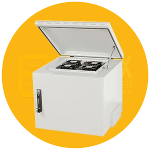 7U outdoor network cabinet size option for pole mounted deployments