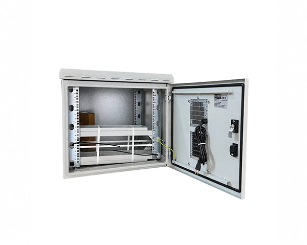 9U600 (24"deep) Outdoor Network Cabinet Enclosure – IP66 Rated Weatherproof for Telecom, Fiber, and Server Equipment | 600mm x 600mm / 24" x 24" Floor, Pole and Wall Mount STV-HC-9U600