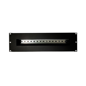 19" 3U Rack Mount Patch Panel with DIN Rail Kit – Steel SKU :  STV-3U-DINRAIL