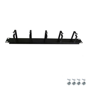 1U Metal Horizontal Cable Management Panel for 19-inch Server Racks