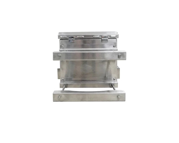 STURDX Outdoor Security Series™ 5U IP66 Weatherproof Stainless Steel Outdoor Mini Security Cabinet | 15" × 16" (371 × 400 mm) | 10-Inch Equipment Enclosure
