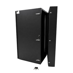 24U 19" IP66 Weatherproof Swing Out Network Enclosure with Air Conditioning
