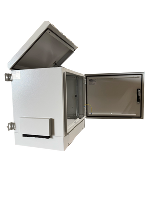 9U Outdoor Network Cabinet Enclosure – IP66 Rated Weatherproof for Telecom, Fiber, and Server Equipment | 600mm x 450mm / 24" x 18" Floor, Pole and Wall Mount STV-HC-9U450