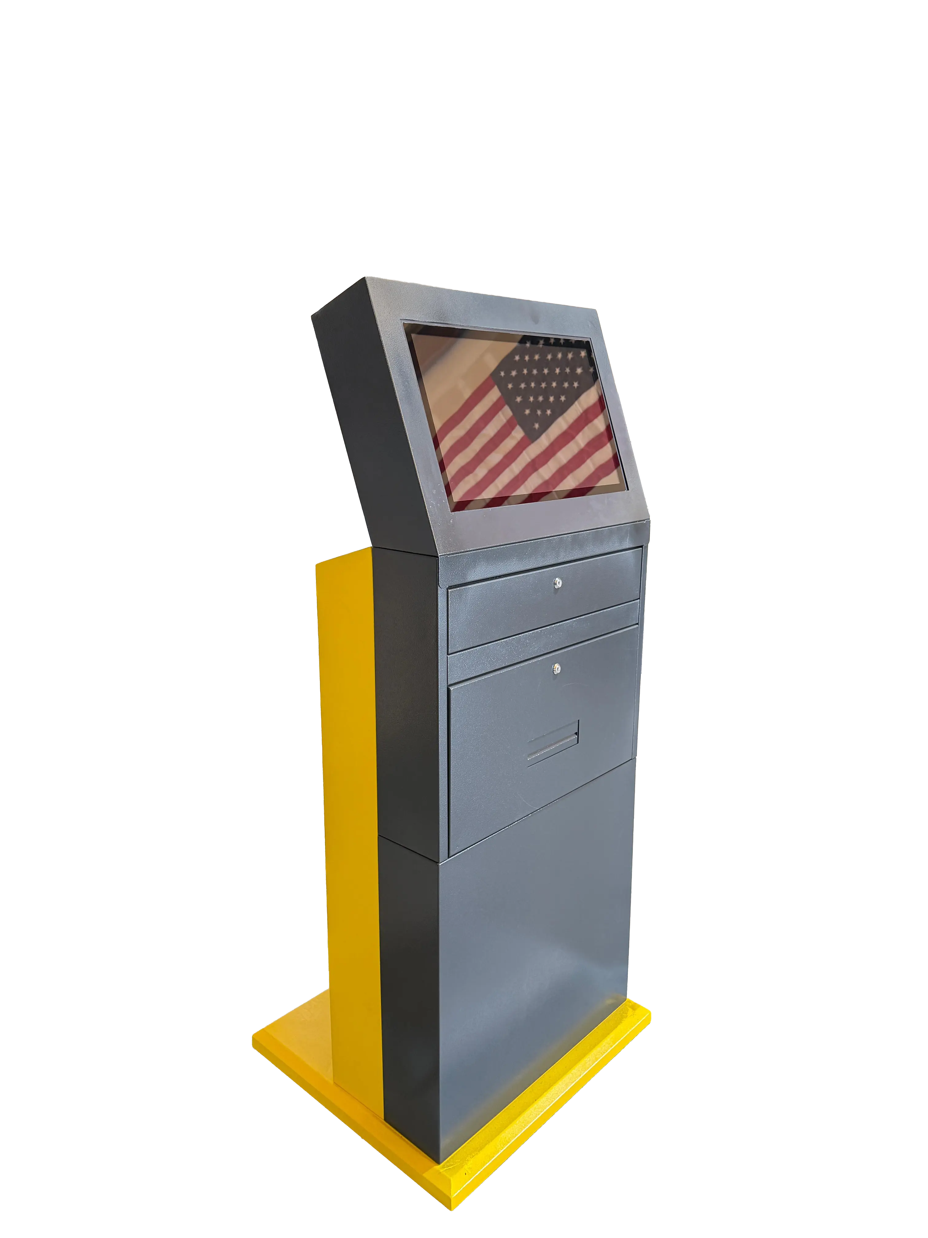 STV PC V2 Touch mobile industrial workstation with monitor mount provides mobility and flexibility.