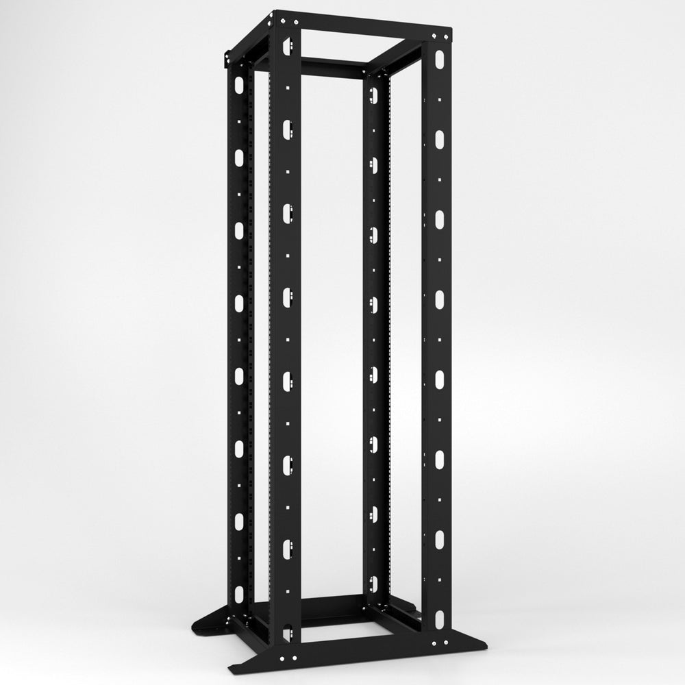 Open Computer Rack Server 42U Open Frame 4 Post Adjustable Server Rack - Sturdx
