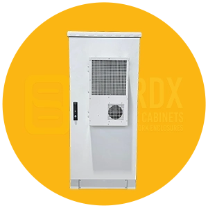 32U outdoor network cabinet size option shown as a selectable height