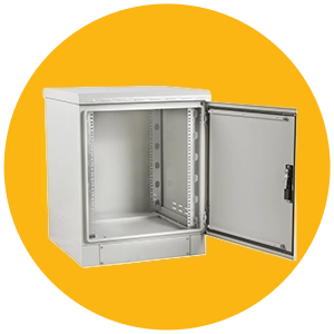12U outdoor network cabinet size option for wall mounted installs