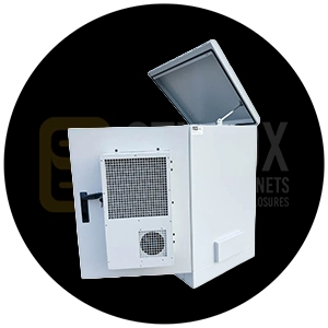 24U outdoor network cabinet size option for balanced rack capacity