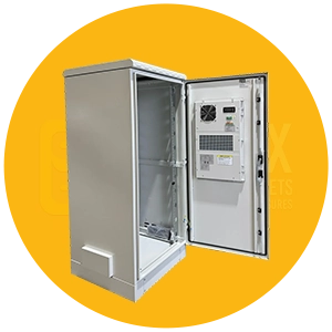 26U outdoor network cabinet size option for medium equipment loads