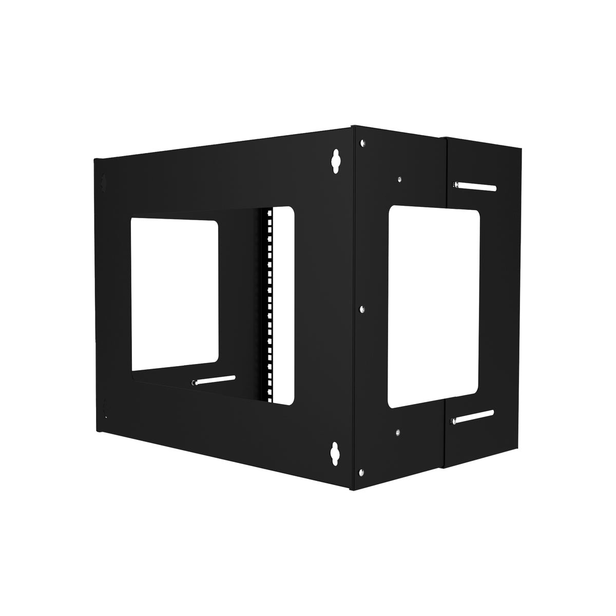 9U Wall Mount Open Frame Network Rack - Console Shelves