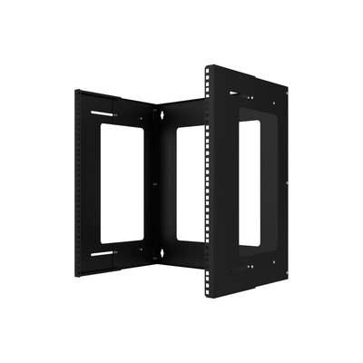 Rack de red de marco abierto para montaje en pared de 12U | Bastidor de red de TI de montaje en bastidor de tipo abierto de 19 pulgadas | Estantes de consola y profundidad ajustable de 13,7 pulgadas (350 mm)