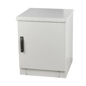 Gabinete de red para exteriores de pie 7U - Gabinete de red de pared simple, resistente a la intemperie y con clasificación IP55 | Resistente al polvo y al agua, listo para ventilador | 600 mm de ancho x 450 mm de profundidad (24"x 18")